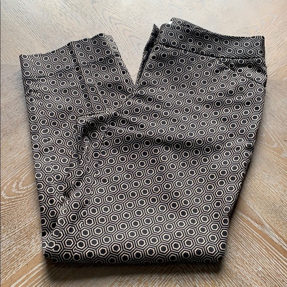 LAUNDRY BY SHELLI SEGAL Black Cropped Print Pant 6 - Picture 1 of 6